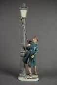 LLADRO FIGURE 'LAMPLIGHTER', 19" (48cm) high, in box as supplied