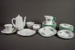 SIX PIECE SHELLY ‘DAINTY’ CHINA BACHELOR’S COFFEE SET, together with a SHELLY CHELSEA PATTERN (