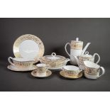 FINE QUALITY 1960's ROYAL WORCESTER PORCELAIN 'HYDE PARK' PATTERN APPROXIMATELY 86 PIECE DINNER, TEA