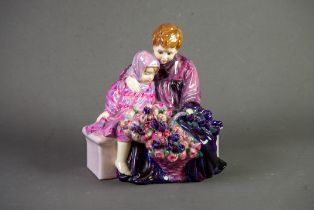POTTED BY DOULTON & CO, LARGE CHINA GROUP, THE FLOWER SELLER'S CHILDREN, HN 1206, design by Leslie