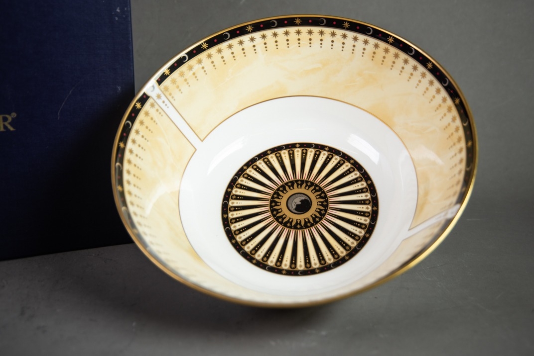 ROYAL WORCESTER PORCELAIN BOWL, Celebration 2001, commemorating the factory's 250th anniversary, - Image 2 of 2