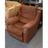 PARKER KNOLL ELECTRIC RECLINER CHAIR IN PAUL SMITH STYLE FABRIC