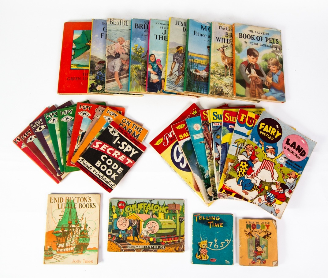 NINE, CIRCA 1950s/60s CHILDREN'S LADYBIRD BOOKS, all with dust jackets and in good to fair