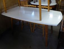 1960's KITCHEN TABLE WITH WHITE FORMICA TOP