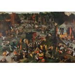 AFTER PIETER BRUEGHEL II COLOUR PRINT Flemish Fair 19 ½” x 28” (49.5cm x 71cm)