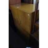 EARLY TO MID-TWENTIETH CENTURY OAK TALLBOY CABINET WITH SEMI-FITTED INTERIOR