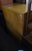 EARLY TO MID-TWENTIETH CENTURY OAK TALLBOY CABINET WITH SEMI-FITTED INTERIOR