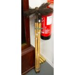 TRADITIONAL CHIMNEY SWEEPS BRUSH WITH EXTENSION POLES