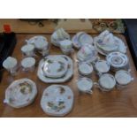 PARAGON CHINA PART SERVICE 'TREE OF KASHMIR', 18 PIECES, PHOENIX WARE CHINA PART TEA SERVICE OF 26