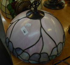 TIFFANY STYLE CEILING HANGING LAMP, WITH HARDWARE