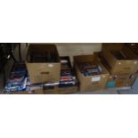 A LARGE COLLECTION OF BLUE RAY AND DVD's, SOME UNOPENED (CONTENTS OF 6 BOXES)