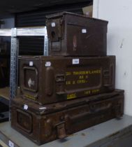 TWO AMMUNITION CASES AND A SMALLER EXAMPLE (3)