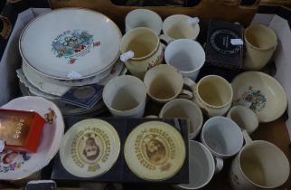 QUANTITY OF ROYAL COMMEMORATIVE WARES TO INCLUDE; CUPS, PLATES, DISHES ETC......