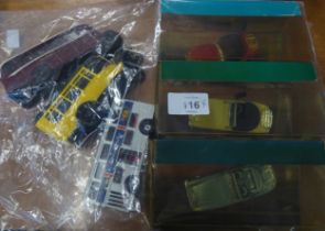 SIX CORGI AND OTHER DIE-CAST TOYS, THREE BOXED