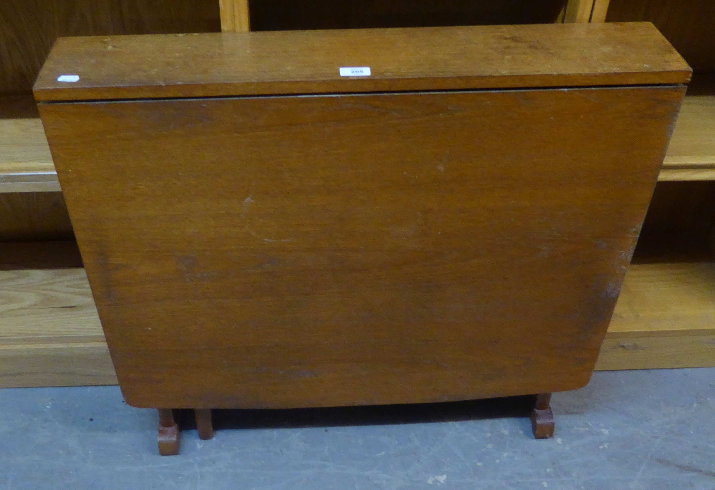 1960's TEAK SAVE-SPACE DINING TABLE