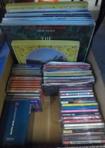 BOX CONTAINING CD's AND VINYL RECORDS, TO INCLUDE; BEETHOVEN'S 5TH SYMPHONY, MARIO LANZA, PAUL