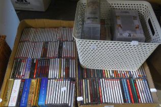 A LARGE QUANTITY OF CD's, DVD's AND VIDEO'S TO INCLUDE, A LARGE SELECTION OF CLASSIC FM ETC....