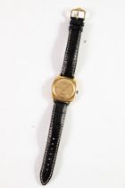 CIRCA 1970'S WALTHAM GENEVE GENTLEMAN'S GILT CASED AUTOMATIC WRIST WATCH with 25 jewels movement,