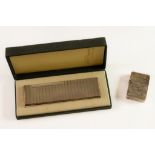 VINTAGE DUPONT (PARIS) LUXURY SILVER-PLATED TABLE CIGARETTE LIGHTER IN ORIGINAL CASE WITH BOOKLET,