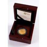ROYAL MINT, THE QUEEN'S BEASTS - THE LION OF ENGLAND, ONE QUARTER OUNCE GOLD PROOF COIN FOR TWENTY