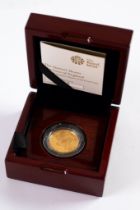 ROYAL MINT, THE QUEEN'S BEASTS - THE LION OF ENGLAND, ONE QUARTER OUNCE GOLD PROOF COIN FOR TWENTY