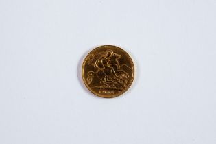 EDWARD VII 1906 GOLD HALF SOVEREIGN