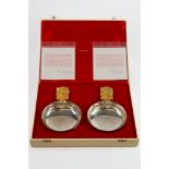CASED PAIR OF LIMITED EDITION ‘YORK MINSTER’ SILVER BOWLS BY HECTOR MILLER, each of planished,