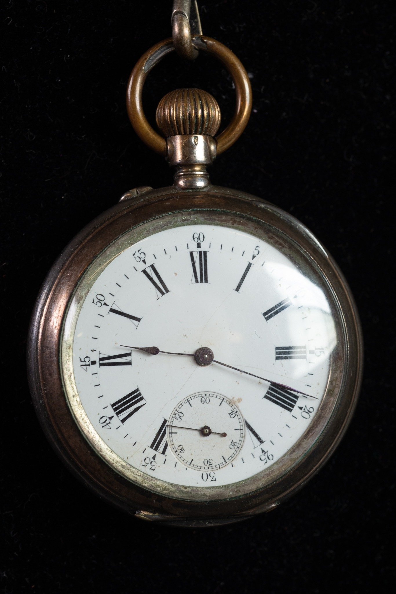 CONTINENTAL SILVER COLOURED METAL (800 STANDARD) OPEN-FACED POCKET WATCH with keyless Breguet 15 - Image 2 of 3