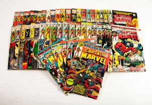 A small selection of, MARVEL, CAPTAIN MARVEL comics, a mixture of UK and USA issues, including US