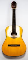 JOHN HORNBY, SKEWES & CO LTD 'HERALD' ACOUSTIC GUITAR, Model No HL34, with 18" one piece back, in '