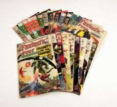 A small selection of FANTASTIC FOUR comics, a mixture of UK and USA issues, including US imports