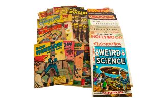 A large quantity of COMICS, various issues including DON WINSLOW STAR OF TELEVISION MOVIES RADIO,