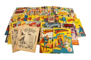 A large quantity of COMICS, mainly DC, SILVER AGE/BRONZE AGE, various characters, and issues