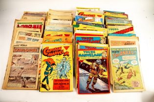 A large quantity of COMICS, mainly DC, SILVER AGE/BRONZE AGE, various characters, and issues