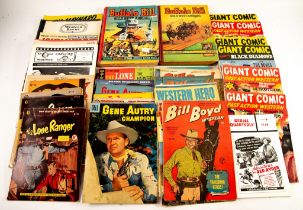 A large quantity of WESTERN COMICS and BOOKS, including GIANT COMIC FAST ACTION WESTERN, BUFFALO