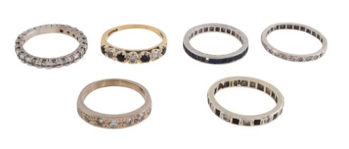 A group of half and full eternity rings