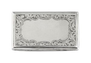 An early Victorian silver snuff box