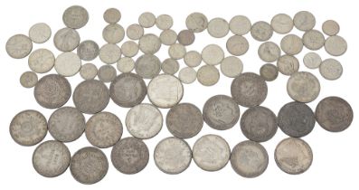 A collection of mostly French and some continental silver coins