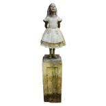 Robert James. 'Alice Half-Sized' a hot cast bronze figure