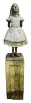 Robert James. 'Alice Half-Sized' a hot cast bronze figure