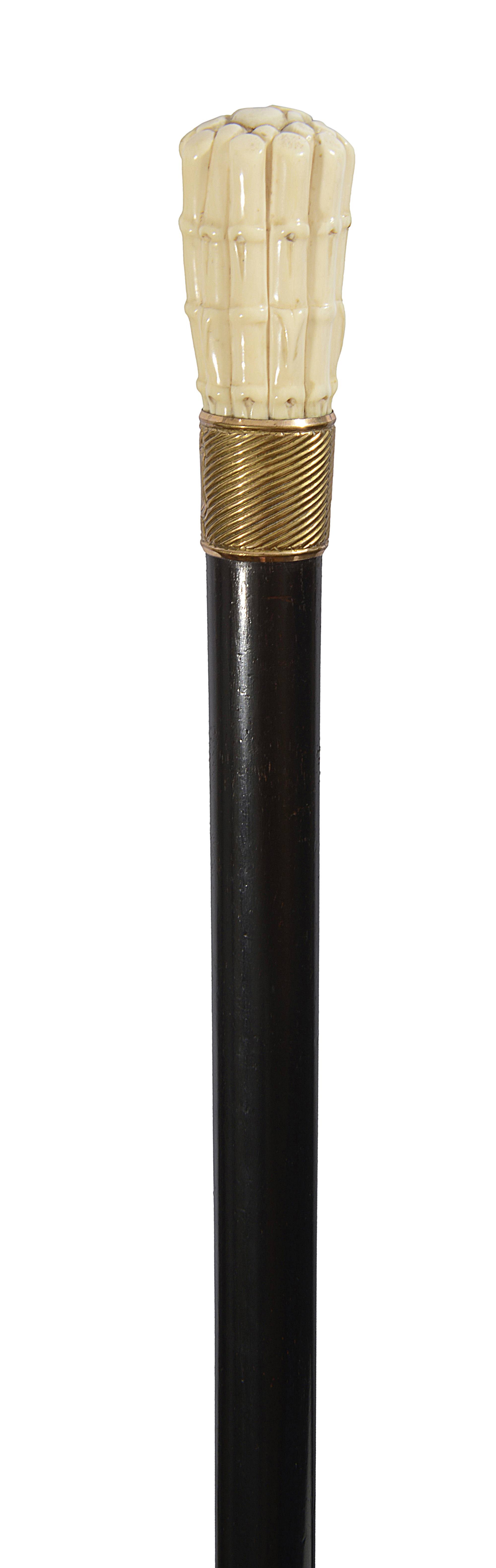 A late Victorian novelty walking cane - Image 4 of 4