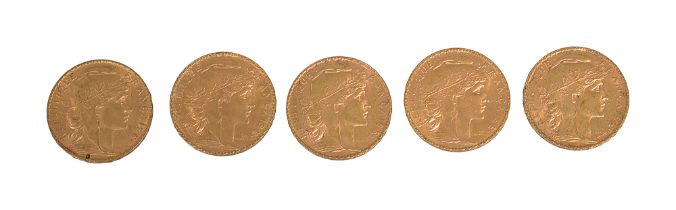 France. Third Republic, Five gold 20 Francs, 1905 (5)