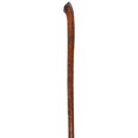 A George III folk art hedgerow walking stick