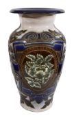 A large Doulton Lambeth stoneware vase