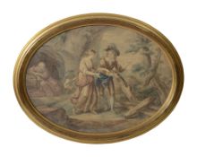 After William Hamilton (British 1730-1803) The Tempest watercolour