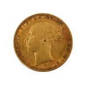 A Victoria gold full sovereign, 1873