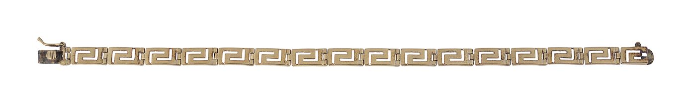 A Greek key bracelet