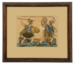 A mid 19th century theatrical tinsel picture c.1830