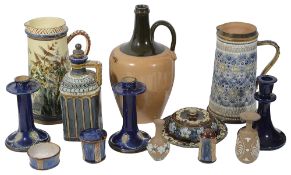 A collection of Doulton Lambeth stoneware