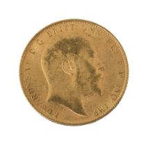 An Edward VII full sovereign 1909